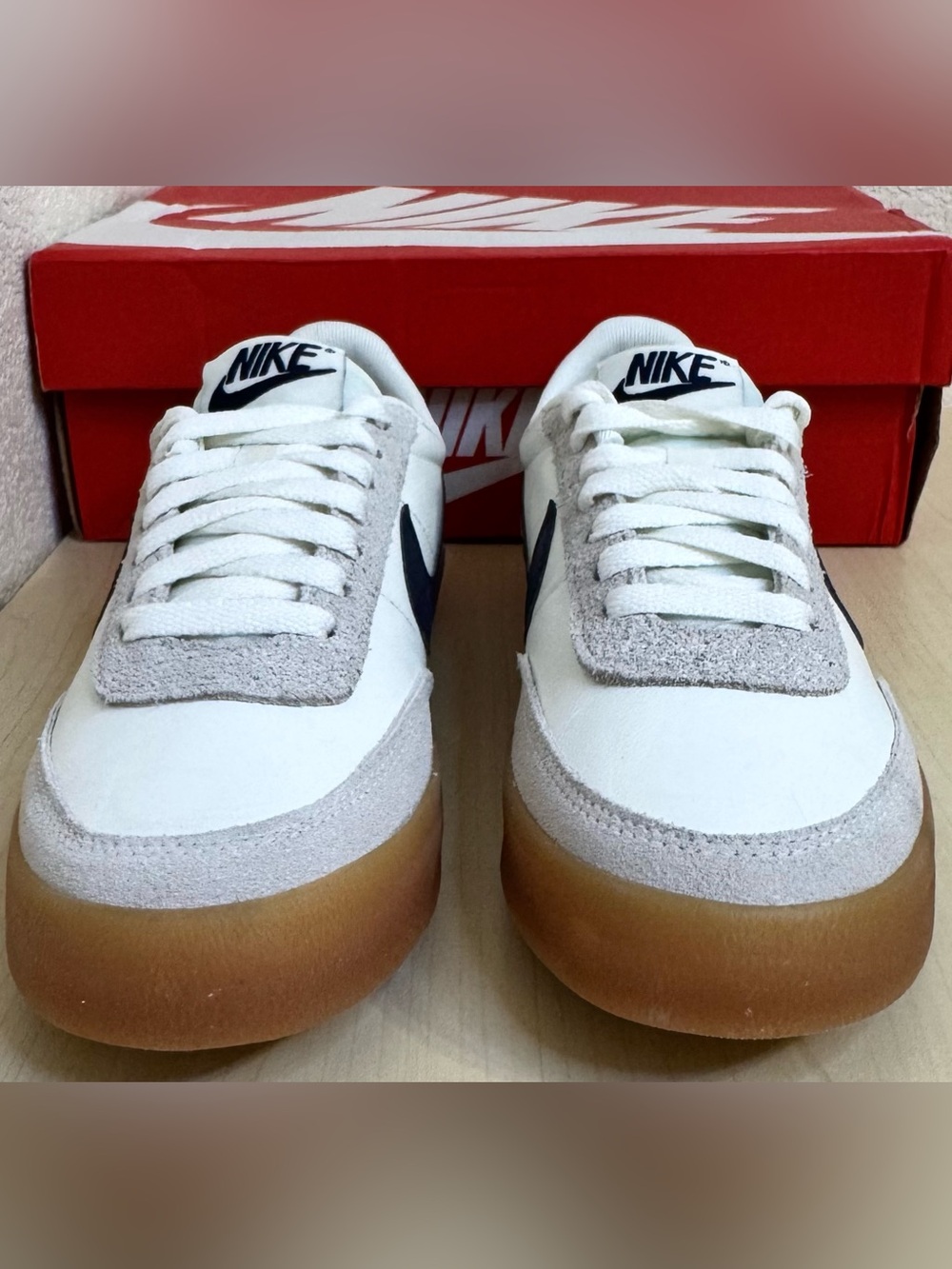 Nike Killshot 2 Sneakers Navy White Gum Sole Women’s 7 NIB Classic Minimalist - Picture 2 of 8